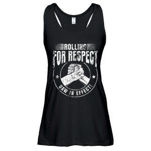 UAW Worker Rolling For Respect UAW In Effect Union Laborer Ladies Essential Flowy Tank