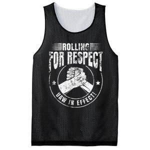 UAW Worker Rolling For Respect UAW In Effect Union Laborer Mesh Reversible Basketball Jersey Tank