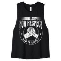 UAW Worker Rolling For Respect UAW In Effect Union Laborer Women's Racerback Cropped Tank