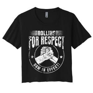 UAW Worker Rolling For Respect UAW In Effect Union Laborer Women's Crop Top Tee