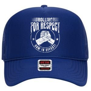 UAW Worker Rolling For Respect UAW In Effect Union Laborer High Crown Mesh Back Trucker Hat