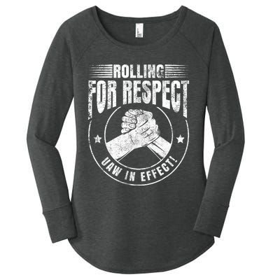 UAW Worker Rolling For Respect UAW In Effect Union Laborer Women's Perfect Tri Tunic Long Sleeve Shirt