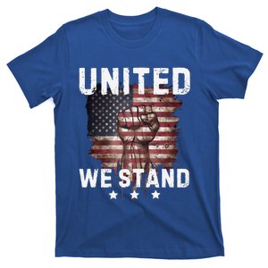 United We Stand Patriotic Gift Usa Flag T-Shirt