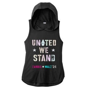 United We Stand Unity Over Division Kamala Harris Walz Myodb Ladies PosiCharge Tri-Blend Wicking Draft Hoodie Tank