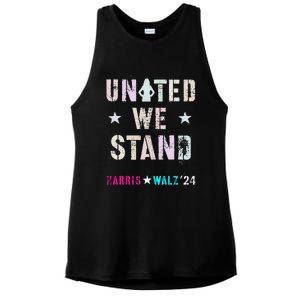 United We Stand Unity Over Division Kamala Harris Walz Myodb Ladies PosiCharge Tri-Blend Wicking Tank