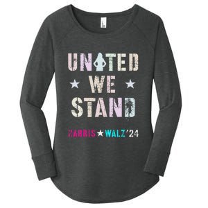 United We Stand Unity Over Division Kamala Harris Walz Myodb Women's Perfect Tri Tunic Long Sleeve Shirt