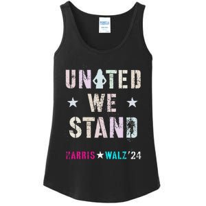 United We Stand Unity Over Division Kamala Harris Walz Myodb Ladies Essential Tank