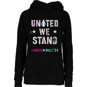 United We Stand Unity Over Division Kamala Harris Walz Myodb Womens Funnel Neck Pullover Hood