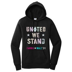 United We Stand Unity Over Division Kamala Harris Walz Myodb Women's Pullover Hoodie