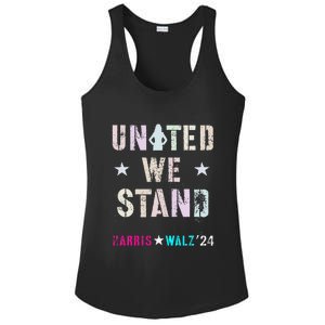 United We Stand Unity Over Division Kamala Harris Walz Myodb Ladies PosiCharge Competitor Racerback Tank