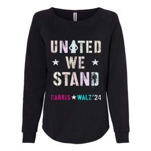 United We Stand Unity Over Division Kamala Harris Walz Myodb Womens California Wash Sweatshirt