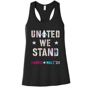 United We Stand Unity Over Division Kamala Harris Walz Myodb Women's Racerback Tank