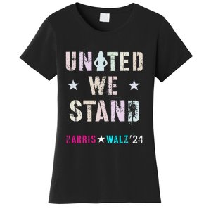 United We Stand Unity Over Division Kamala Harris Walz Myodb Women's T-Shirt