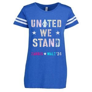 United We Stand Unity Over Division Kamala Harris Walz Myodb Enza Ladies Jersey Football T-Shirt