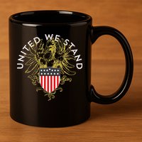 United We Stand 11oz C Handle Ceramic Mug