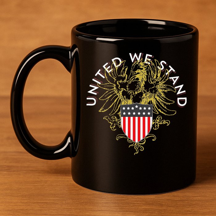 United We Stand 11oz C Handle Ceramic Mug