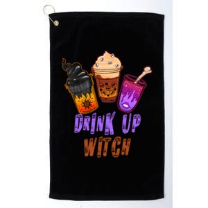 Up Witch S Outfit For Halloween Night And Gift Platinum Collection Golf Towel