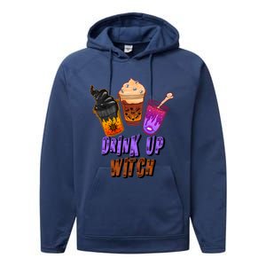 Up Witch S Outfit For Halloween Night And Gift Performance Fleece Hoodie