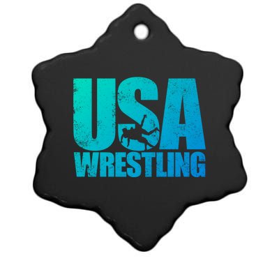 Usa Wrestling S Wrestling Team Patriot Usa Wrestler Cute Gift Ceramic Star Ornament