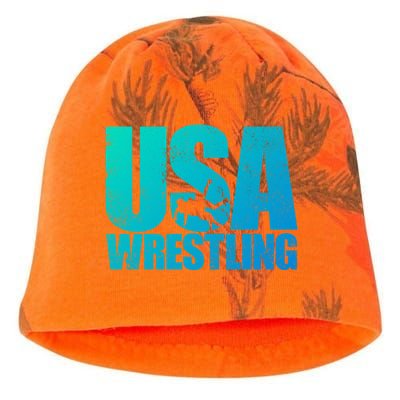 Usa Wrestling S Wrestling Team Patriot Usa Wrestler Cute Gift Kati - Camo Knit Beanie