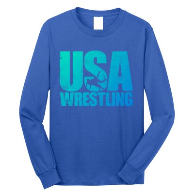 Usa Wrestling S Wrestling Team Patriot Usa Wrestler Cute Gift Long Sleeve Shirt