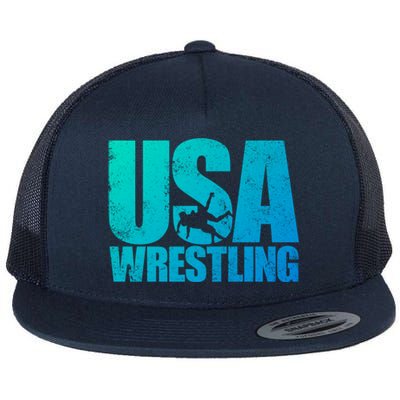 Usa Wrestling S Wrestling Team Patriot Usa Wrestler Cute Gift Flat Bill Trucker Hat