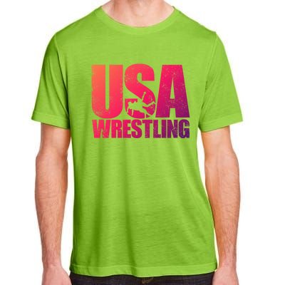 Usa Wrestling S Wrestling Team Patriot Usa Wrestler Cute Gift Adult ChromaSoft Performance T-Shirt