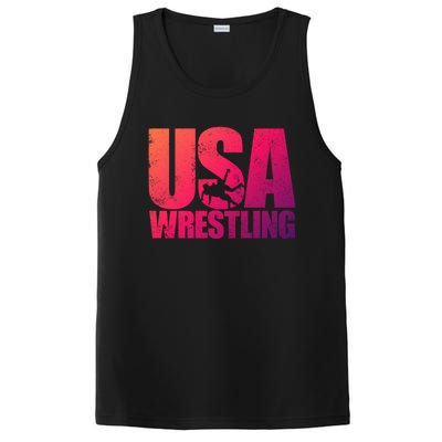 Usa Wrestling S Wrestling Team Patriot Usa Wrestler Cute Gift PosiCharge Competitor Tank