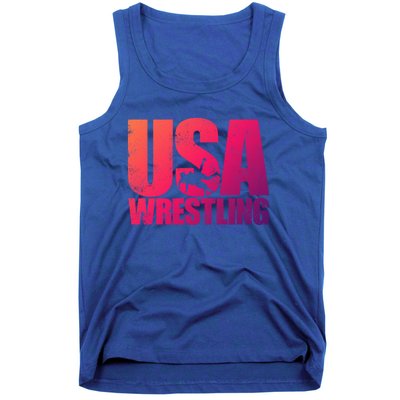 Usa Wrestling S Wrestling Team Patriot Usa Wrestler Cute Gift Tank Top