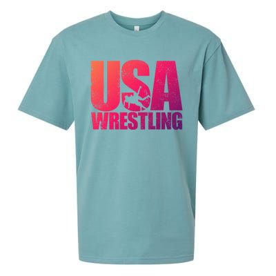 Usa Wrestling S Wrestling Team Patriot Usa Wrestler Cute Gift Sueded Cloud Jersey T-Shirt