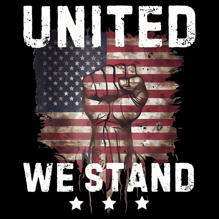 United We Stand Patriotic Gift For Usa Flag Drawstring Bag