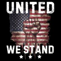 United We Stand Patriotic Gift For Usa Flag Zip Tote Bag