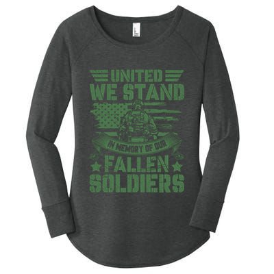 United We Stand Memorial Day Remembrance Women's Perfect Tri Tunic Long Sleeve Shirt