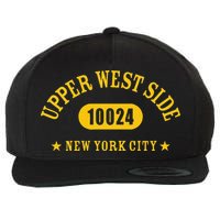 UPPER WEST SIDE 10024 NEW YORK CITY NYC Athletic Design Wool Snapback Cap