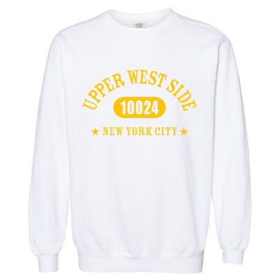 UPPER WEST SIDE 10024 NEW YORK CITY NYC Athletic Design Garment-Dyed Sweatshirt