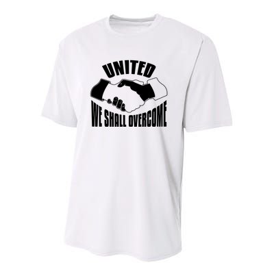 United We Shall Overcome Civil Rights Youth Performance Sprint T-Shirt