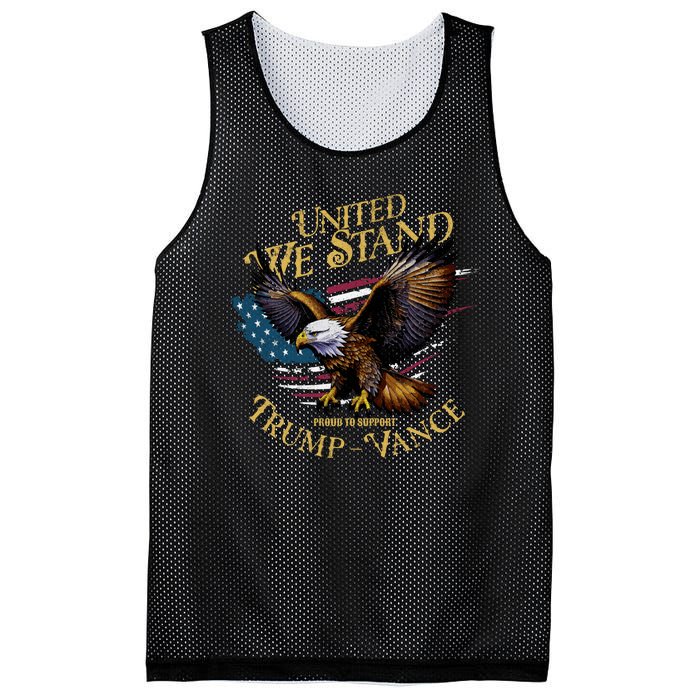 United We Stand Support Trump Vance 2024 Mesh Reversible Basketball Jersey Tank