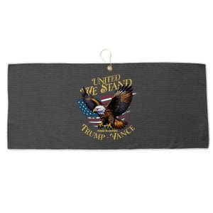 United We Stand Support Trump Vance 2024 Large Microfiber Waffle Golf Towel