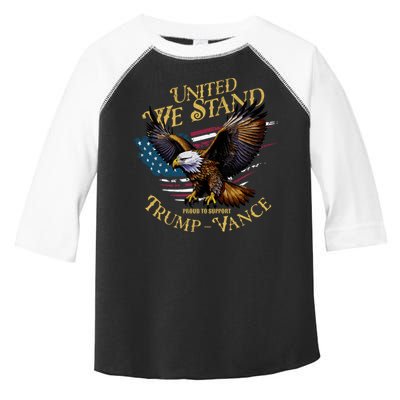 United We Stand Support Trump Vance 2024 Toddler Fine Jersey T-Shirt