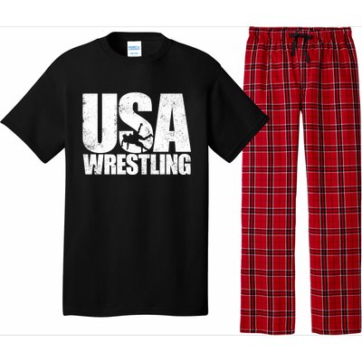 Usa Wrestling S Wrestling Team Patriot Usa Wrestler Cute Gift Pajama Set