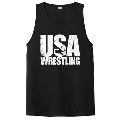 Usa Wrestling S Wrestling Team Patriot Usa Wrestler Cute Gift PosiCharge Competitor Tank