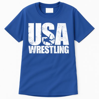 Usa Wrestling S Wrestling Team Patriot Usa Wrestler Cute Gift Tall T-Shirt