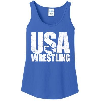 Usa Wrestling S Wrestling Team Patriot Usa Wrestler Cute Gift Ladies Essential Tank