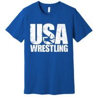 Usa Wrestling S Wrestling Team Patriot Usa Wrestler Cute Gift Premium T-Shirt