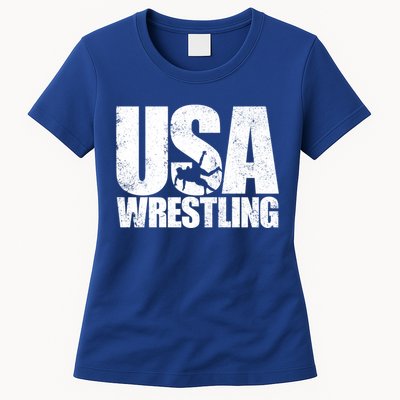 Usa Wrestling S Wrestling Team Patriot Usa Wrestler Cute Gift Women's T-Shirt