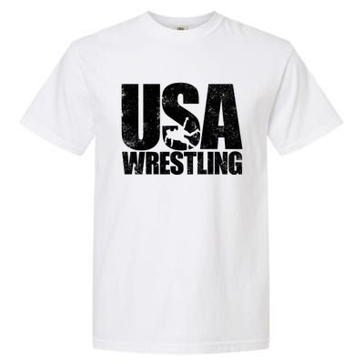 Usa Wrestling S Wrestling Team Patriot Usa Wrestler Cute Gift Garment-Dyed Heavyweight T-Shirt