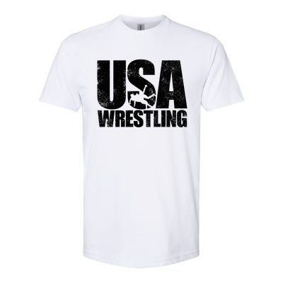 Usa Wrestling S Wrestling Team Patriot Usa Wrestler Cute Gift Softstyle® CVC T-Shirt