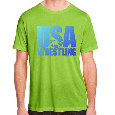 Usa Wrestling S Wrestling Team Patriot Usa Wrestler Cute Gift Adult ChromaSoft Performance T-Shirt