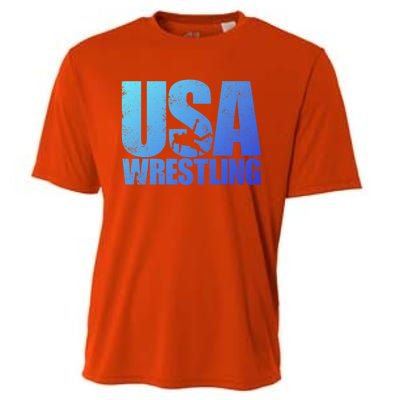 Usa Wrestling S Wrestling Team Patriot Usa Wrestler Cute Gift Cooling Performance Crew T-Shirt