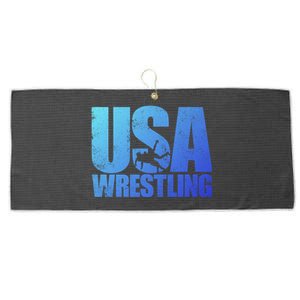 Usa Wrestling S Wrestling Team Patriot Usa Wrestler Cute Gift Large Microfiber Waffle Golf Towel